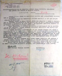 наређење СНОО Апатин